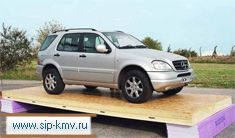 Мерседес М-класса стоит на SIP панели